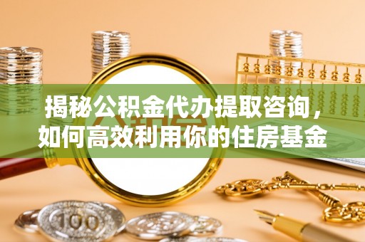 洮北揭秘公积金代办提取咨询，如何高效利用你的住房基金