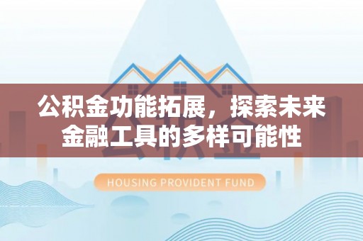 洮北公积金功能拓展，探索未来金融工具的多样可能性